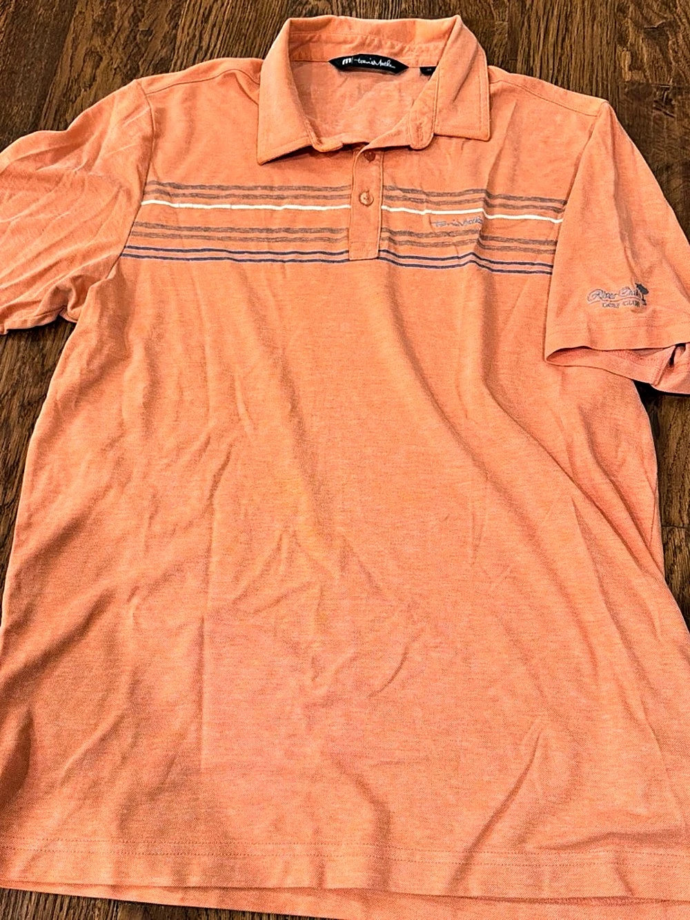 TravisMathew Performance Polo Shirt with River Oaks Golf Club Logo River Oaks